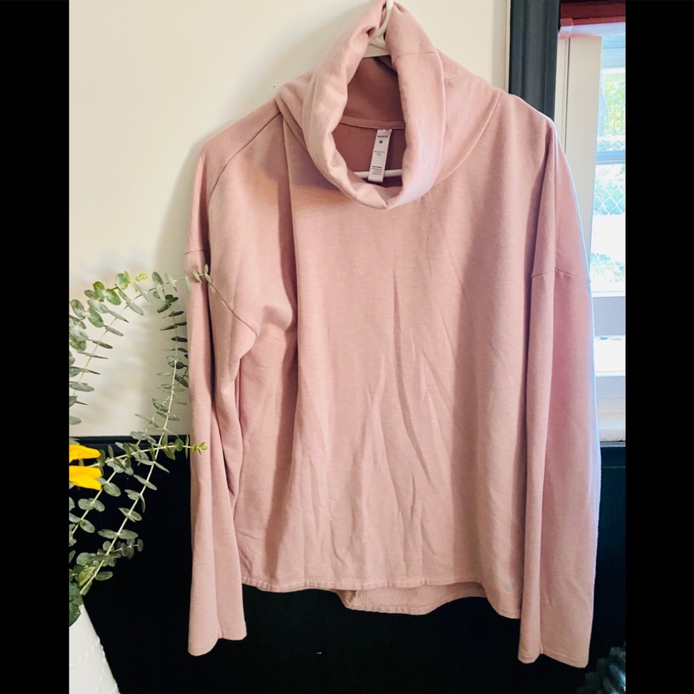 Pink turtle neck pull over
